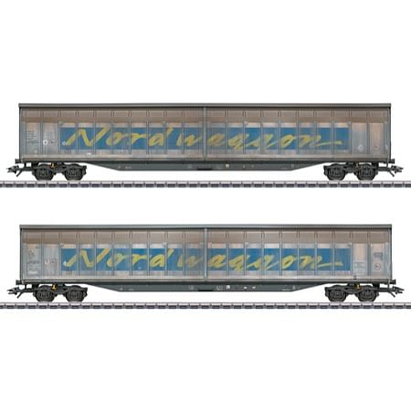 Slid.Wall Boxcar Set Transwag 