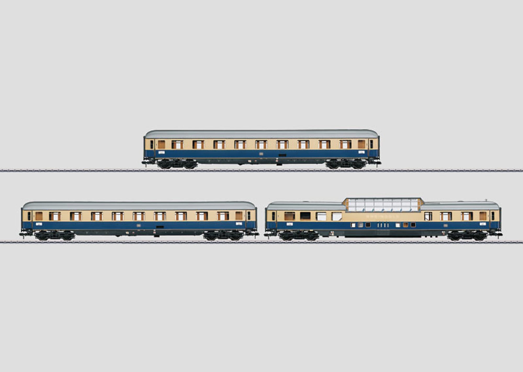 Märklin 58058 - Schnellzug-Wagenset Rheingold 1962. - Av4üm-62 und