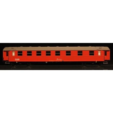 DSB Bv 50 86 28-44 327-9, Designrød,  personvogn 