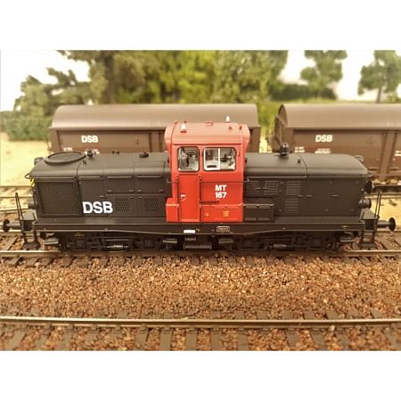 DSB MT 167 - Rød/sort - DC lyd DC