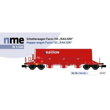 Kies- und Schotterwagen Facns 133, verkehrsrot, DB Railion 