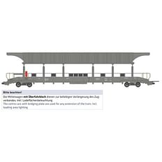 Mittelwagen überdacht, BLS Autotransport, m. Überfahrblech, geänd. Wag.nr. 