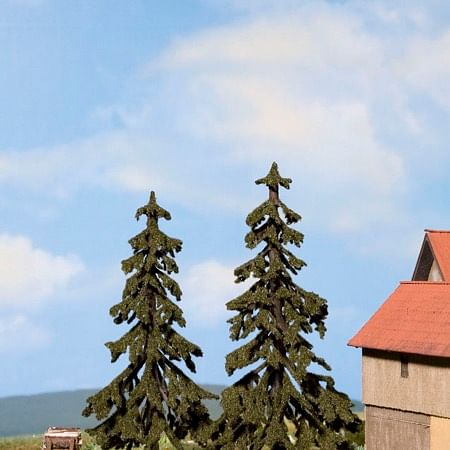 Spruce Trees, 2 pieces, 12 cm 