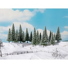 Snedækkede Grantræer 