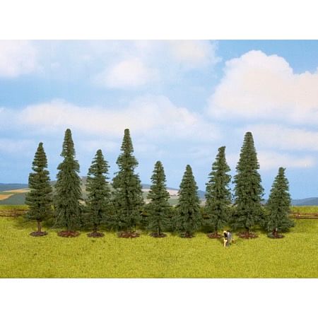 Fir Trees, 9 pieces, approx. 8 