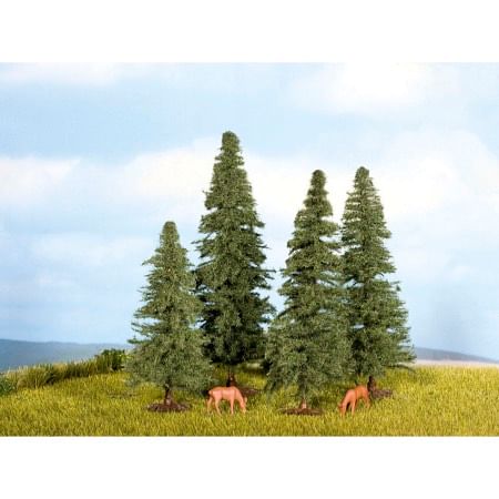 Fir Trees, 4 pcs, 8 - 12 