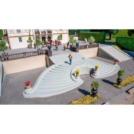 Open-Air Staircase, curved 