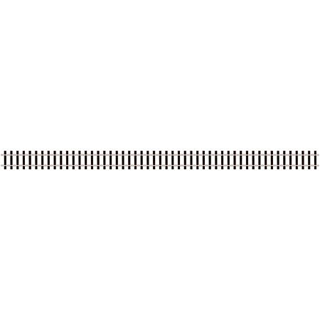 Wooden sleeper type, nickel silver rail 