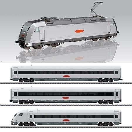 Zugset Metropolitan BR 101 + 2 Personenwg. + Steuerwg. DB AG V  DC