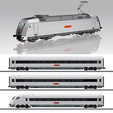 Zugset/Sound Metropolitan BR 101 + 2 Personenwg. + Steuerwg. DB AG V  DC