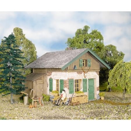 Old forest ranger cabin 