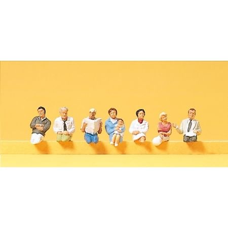 Sitzende Reisende für Zugabte 