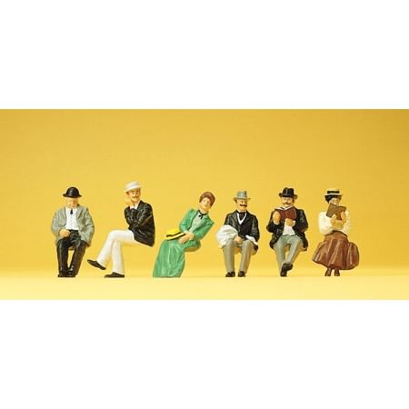 Siddende rejsende, ca. 1900 