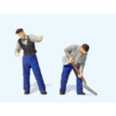 Engine-driver and fireman RhB 