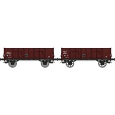 Set of 2 Gondola steel body N243 771 et 243 866 Ep.III SNCF 