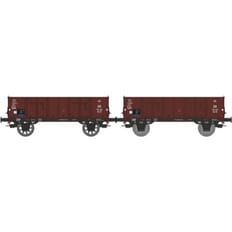 Set of 2 Gondola steel body N°701 125 Om19 et 703 201 Om19 Ep.III DB 