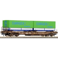 DSB Sdgmns godsvogn Litra 86 451 2 131-5 med 2 skiftelad "Cargex" 