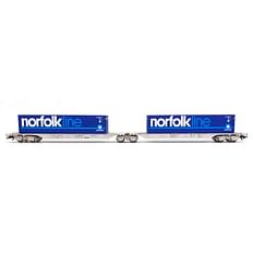 NS dobbelt containervogn NorfolkLine 