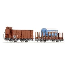 DB G10 144 607 & R 10 406 254, Godsvogn 