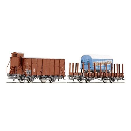 DB G10 144 607 & R 10 406 254, Godsvogn 