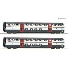 2-tlg. Set: Doppelstockwagen 1. Klasse 