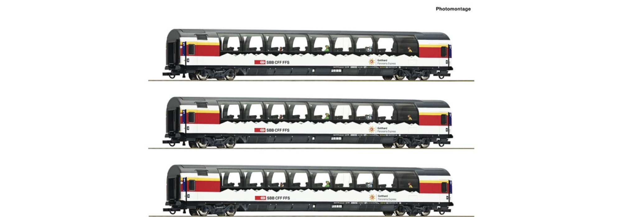Roco 74081 - 3-tlg. Set 1: „Gotthard Panorama Express“, SBB