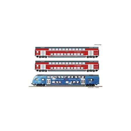 3-tlg. Set: Doppelstockwagen, DB AG DC