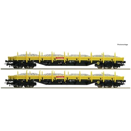 2 piece set: Stake wagons, DB 