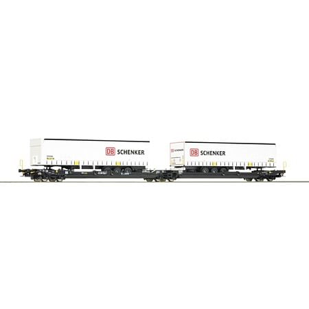 Doppelt lommevogn T3000e + 2 DB Schenker Trailer DC