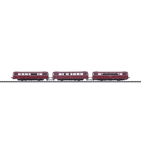 Schienenbus mit Beiwagen und Steuerwagen (digital). - BR VT 98, DB 