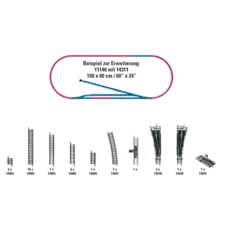 Gleis-Ergänzungspackung H1 