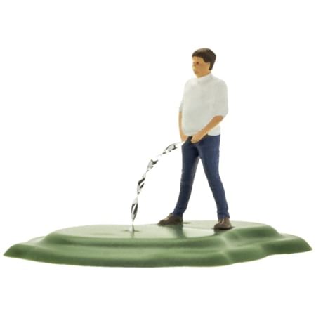 H0 Mann muss mal in Jeans 