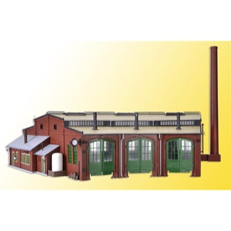 H0 Ringlokschuppen mit Türsch 