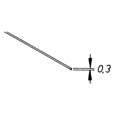 MS - Draht, d = 0,3 mm 