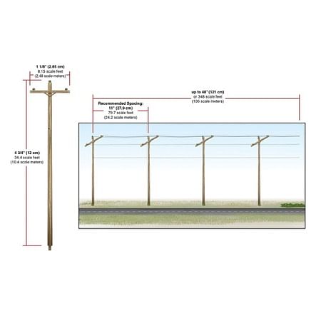 Pre-Wired Poles - Single Crossbar - SPUR 